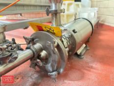 Fristam Centrifugal Liquid Ring Pump, Model: FZX2200 with Baldor S/S Clad 10 HP 1,770 RPM Motor