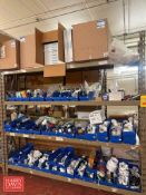 PVC Fittings, Rubber Pipe Connectors, Plumbing Supplies and Parts with Rack - Rigging Fee: $100