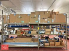 Assorted S/S Wall Mounted Containers, Hubbel Pin and Sleeve Plugs, Fluorescent Light Bulbs and