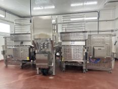 BULK BID (Lots: 102-107A) Loos Ribbon Blender System, Including: (2) Dual-Ribbon Blenders, (2) Loos