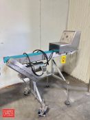 Portable S/S Framed Belt Conveyor: 5’ x 6” with Drive and Shield - Rigging Fee: $300