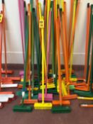 (30) Color Coded Short Brooms - Rigging Fee: $10