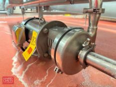 Ampco Centrifugal Pump, Model: C216-D-180TC with Sterling S/S Clad 5 HP 1,760 RPM Motor: Mounted on