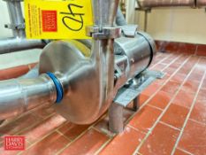 Ampco Centrifugal Pump, Model: C216-D-056C with Sterling S/S Clad 1 HP 1,720 RPM Motor: Mounted on S