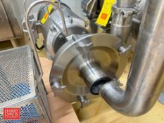 Fristam Centrifugal Pump, Model: FPX3551-250 with Baldor S/S Clad 5 HP 1,765 RPM Motor: Mounted on