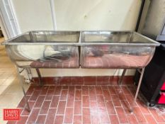 2-Compartment S/S COP Trough: 4’ x 2’ and COP Trough: 3' x 52