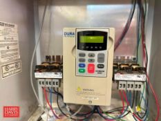 Automation Direct Dura Pulse 1 HP Variable-Frequency Drive, Koyo Direct Logic 05 PLC, Relays and (2)