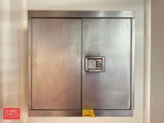 S/S Wall Mounted Cabinets: 30” x 30” x 1’ - Rigging Fee: $50