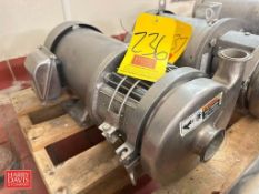 Waukesha Cherry-Burrell Centrifugal Pump, Model: C216 with S/S Clad Motor - Rigging Fee: $150