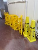 Rubbermaid Safety Barrier and (3) Safety Cones - Rigging Fee: $20