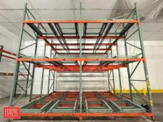 Sections: 3-Deep Push Back Pallet Racking: 17’ x 9' (Subject to Confirmation) - Rigging Fee: $500