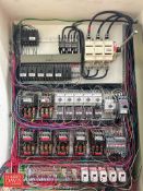 (7) Square D Transformers, Circuit Breakers, Anderson Displays, Model: HW-J121005CHQR, Relays and
