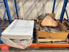 NEW S/S Pedestal Oscillating Fan and (5) Poly Tote Lids - Rigging Fee: $30