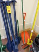 (10) Remco Blue Plastic Paddles with Shovel and (2) Brushes - Rigging Fee: $10