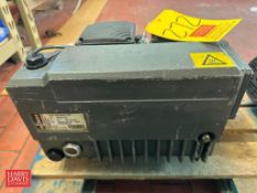 Busch Vacuum Pump, Model: KB0040DIZO with 3,460 RPM Variable Speed Motor - Rigging Fee: $75