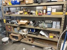 (2) Sections: Racking with Shelf Boards, Filters, Pumps, Recorders, Air Rams and Assorted Electrical