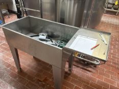 S/S COP Wash Tank with Drain Board - Rigging Fee: $100