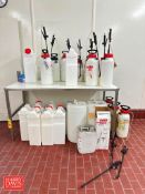 (13) Portable Pressure Sprayers and (10) Poly Containers - Rigging Fee: $20