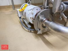 Fristam Centrifugal Liquid Ring Pump, Model: FZX2200 with Baldor 10 HP 1,770 RPM Motor: Mounted on