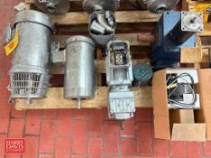Assorted Motors, Including: Baldor: up to 5 HP - Rigging Fee: $50