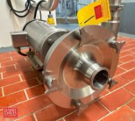 Fristam Centrifugal Pump, Model: FPX3551 with Baldor S/S Clad 10 HP 1,770 RPM Motor: Mounted on S/S