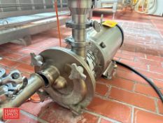 Fristam Centrifugal Liquid Ring Pump, Model: FZX2200 with Baldor S/S Clad 10 HP 1,770 RPM Motor