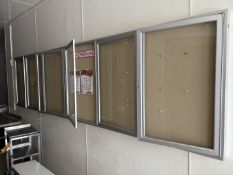 (2) 3-Door Locking Wall Mount Message Centers - Rigging Fee: $25