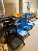 (4) Composite Janitorial Carts (Location: Belmont, WI) - Rigging Fee: $50