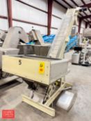 Hoppmann CAP Hopper, Model: EPSeries8, S/N: 17777 and Inclined Conveyor - Rigging Fee: $200