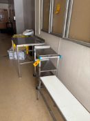 S/S Table, S/S Cart, Poly Top and S/S Bench (Location: Belmont, WI) - Rigging Fee: $25