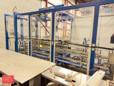 OPTIMA Case Packer with Allen-Bradley PanelView Plus Controls, Kraus Feeder and Videojet 9550 Coder