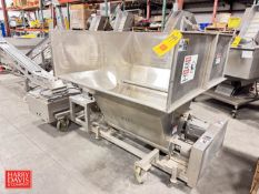 CFE S/S Mixer, Model: DP35WP, S/N: 97011 with Auger Conveyor - Rigging Fee: $200