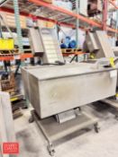 PSG S/S CAP Hopper, Model: SFG-2, S/N: 180210-160 with Inclined Conveyor: Mounted on Casters - Riggi