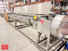 Thomas and Muller Jacketed Auger Conveyor, S/N: C-52564-1 with Auger: 18’ x 2” - Rigging Fee: $200