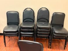 (2) Plastic Folding Tables, Printer Stand and (14) Stackable Chairs (Location: Belmont, WI) - Riggin