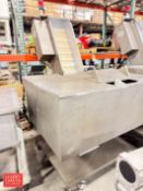 PSG S/S CAP Hopper, Model: SFG-2, S/N: 131111-173 with Inclined Conveyor: Mounted on Casters - Riggi