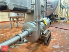 Tri-Clover Centrifugal Pump with Baldor S/S Clad 10 HP 3,500 RPM Motor: Mounted on Base (Location: C