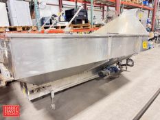 Pace Packaging S/S Hopper and Belt Conveyor, Model: 16.5 ft3, S/N: 2429 - Rigging Fee: $200