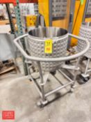 30 Gallon Dimpled Jacketed Tank: Mounted on Casters - Rigging Fee: $100