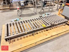 S/S Frame Power Roller Conveyor: 88” Length x 28” Width with Drive - Rigging Fee: $100