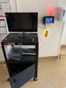 Kronos Electronic Time Clock with Monitor, PLC and Stand (Location: Belmont, WI) - Rigging Fee: $25