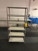 S/S 6-Tier Shelf with Poly Tops (Location: Belmont, WI) - Rigging Fee: $25