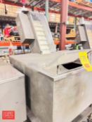 PSG S/S CAP Hopper, Model: SFG-2, S/N: 190216-161 with Inclined Conveyor: Mounted on Casters - Riggi