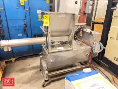 THAYER S/S Ribbon Mixer and Feeder, Model: LWF-18L-5-4.8, S/N: 1500-615, 2,400 LBS/HR (No Motor) - R