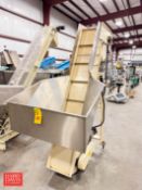 Anderson Machine Group CAP Hopper, S/N: 8494G with Inclined Conveyor and Speed Control - Rigging Fee