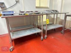 Portable S/S Tables: 4’ x 2' (Location: Belmont, WI) - Rigging Fee: $100
