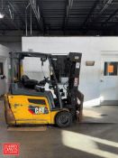 CAT Electric Fork Truck with 3-Stage Mast and Side Shift - Rigging Fee: $150