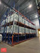 Sections: 3-Deep Pallet Racking: (6) 8’ × 150
