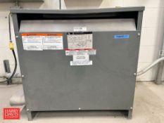 Square D 3-Phase Transformer, Model: 75T3H (Subject to Confirmation) - Rigging Fee: $200