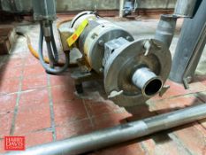 Fristam Centrifugal Pump with Baldor 15 HP 3,500 RPM Motor: Mounted on S/S Base (Subject to BULK BID